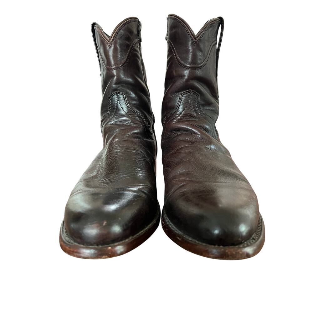 Tecovas The Earl Zip Western Boots Brown Leather Men’s 11 D Cowboy - Picture 7 of 10